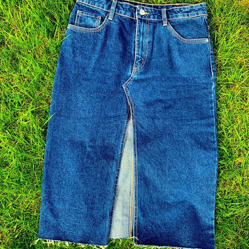 Denim Zara pencil skirt